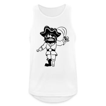 Pirate holzbein dreispitz degen - Men's Breathable Tank Top - white - Front - Nick (188cm)