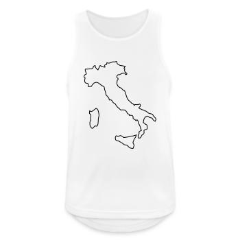 Italia - Outline - Men's Breathable Tank Top - white - Front - Nick (188cm)