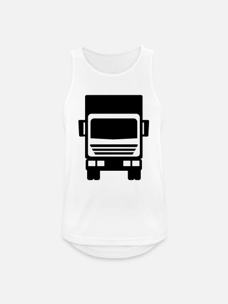 LKW - Männer Tank Top atmungsaktiv - Weiß