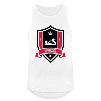 Menuisier / Menuiserie / Bois / Charpentier - Men's Breathable Tank Top - white - Front - Nick (188cm)