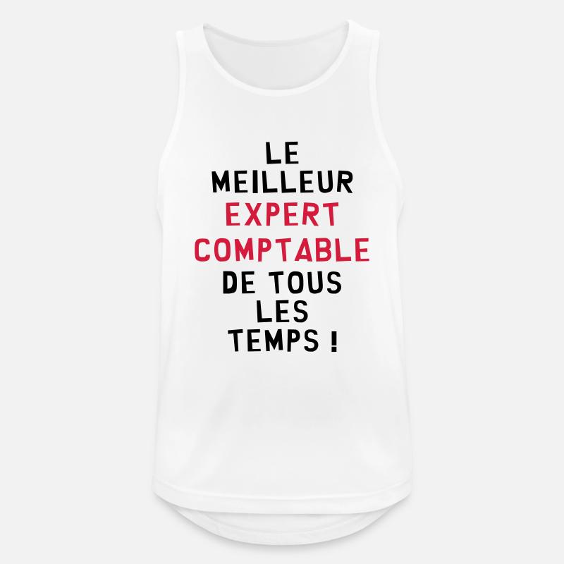 Expert Comptable / Comptabilité / Comptable / - Débardeur respirant Homme - blanc