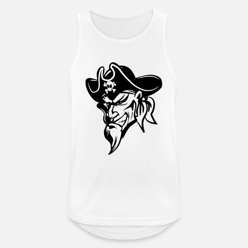 Pirate evil - Men's Breathable Tank Top - white