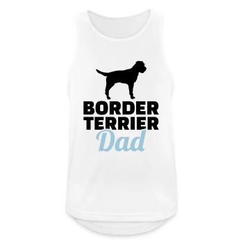 Border Terrier - Débardeur respirant Homme - blanc - Devant - Nick (188cm)
