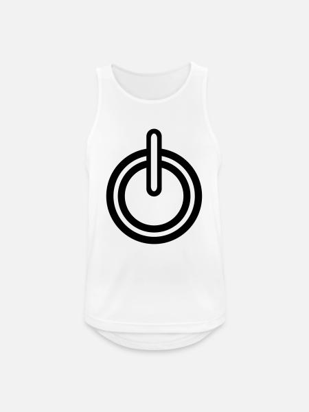 Power electricity icon - Men's Breathable Tank Top - white