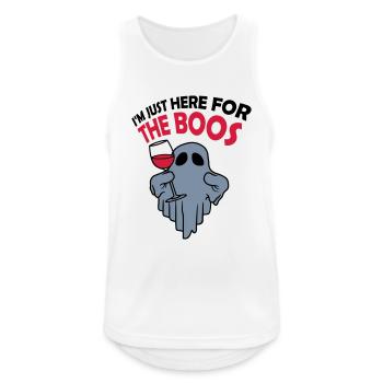 Here for the boos - Men's Breathable Tank Top - white - Front - Nick (188cm)