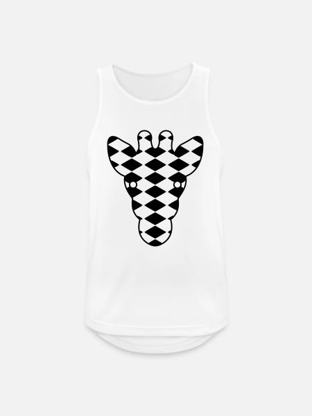 Giraffe - Männer Tank Top atmungsaktiv - Weiß