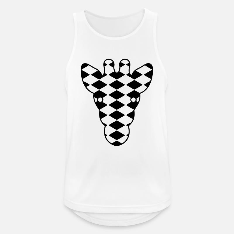Giraffe - Männer Tank Top atmungsaktiv - Weiß