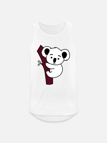 koala - Débardeur respirant Homme - blanc