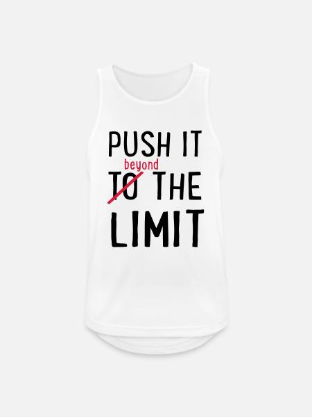 Push it to the Limit - Men's Breathable Tank Top - white