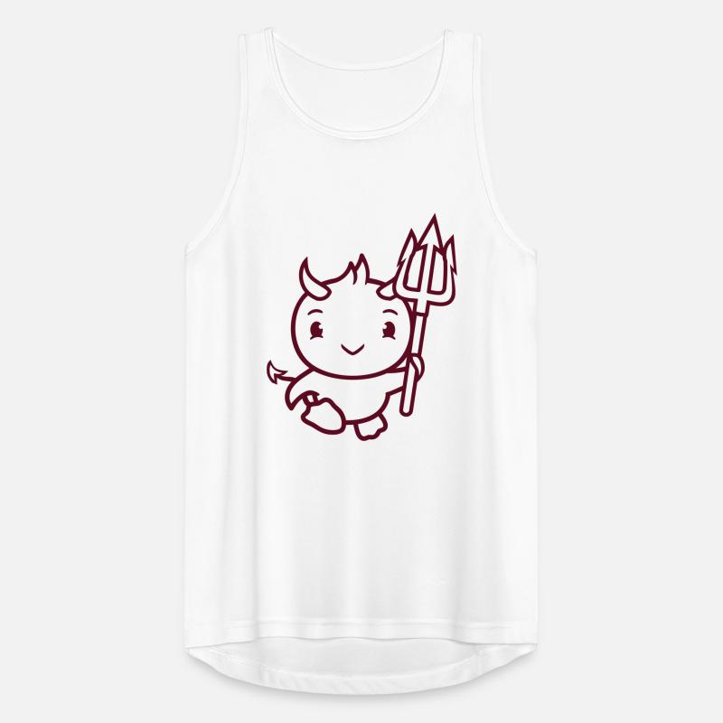 bird devil horns satan trident hell evil cool Men's Breathable Tank Top