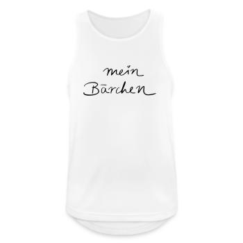 mein Bärchen - Männer Tank Top atmungsaktiv - Weiß - Vorne - Nick (188cm)