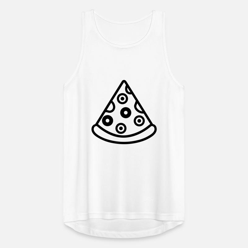 part de pizza Débardeur respirant Homme
