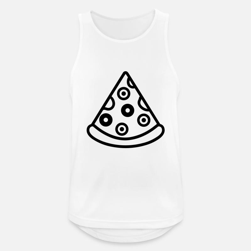 Pizza slice - Men's Breathable Tank Top - white