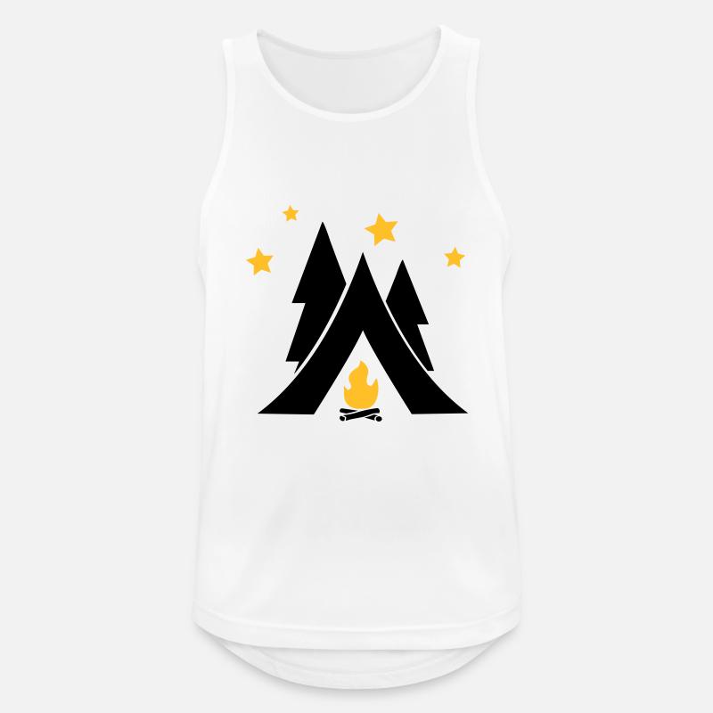 Zelt - Männer Tank Top atmungsaktiv - Weiß
