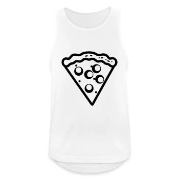 Pizza slice - Men's Breathable Tank Top - white - Front - Nick (188cm)