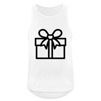 Petite boite cadeau - Débardeur respirant Homme - blanc - Devant - Nick (188cm)