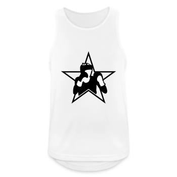 Boxer Boxen Boxkampf Kampfsport Ring Sport - Männer Tank Top atmungsaktiv - Weiß - Vorne - Nick (188cm)