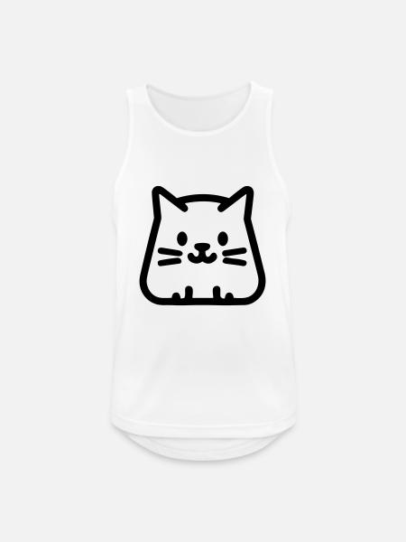 kitten - Men's Breathable Tank Top - white
