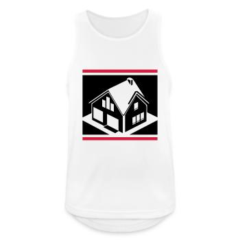 Real Estate House Logo - Men's Breathable Tank Top - white - Front - Nick (188cm)