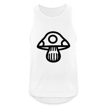 Mushroom - Men's Breathable Tank Top - white - Front - Nick (188cm)