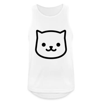 Kitten - Men's Breathable Tank Top - white - Front - Nick (188cm)