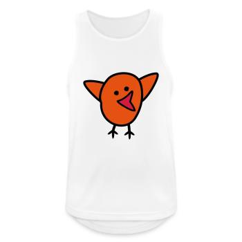 Vogel - Männer Tank Top atmungsaktiv - Weiß - Vorne - Nick (188cm)