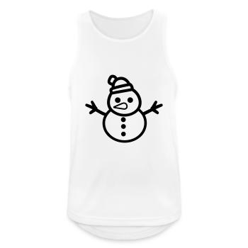 Bonhomme de neige - Débardeur respirant Homme - blanc - Devant - Nick (188cm)