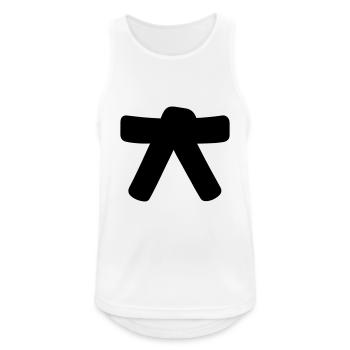 belt - Men's Breathable Tank Top - white - Front - Nick (188cm)
