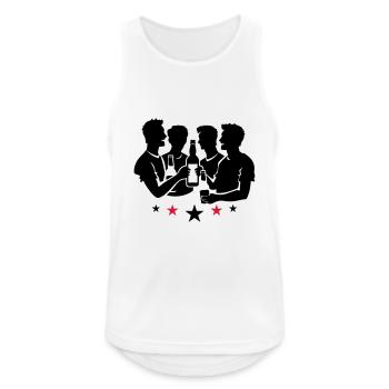 Team Party Gruppe Feiern Jga - Männer Tank Top atmungsaktiv - Weiß - Vorne - Nick (188cm)