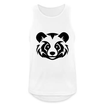 panda roux - Débardeur respirant Homme - blanc - Devant - Nick (188cm)
