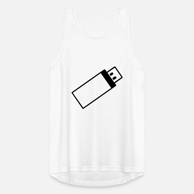USB flash drive Men's Breathable Tank Top