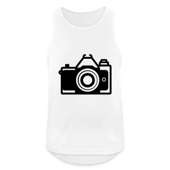 Camera - Men's Breathable Tank Top - white - Front - Nick (188cm)
