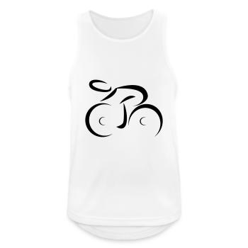 cycling - Men's Breathable Tank Top - white - Front - Nick (188cm)