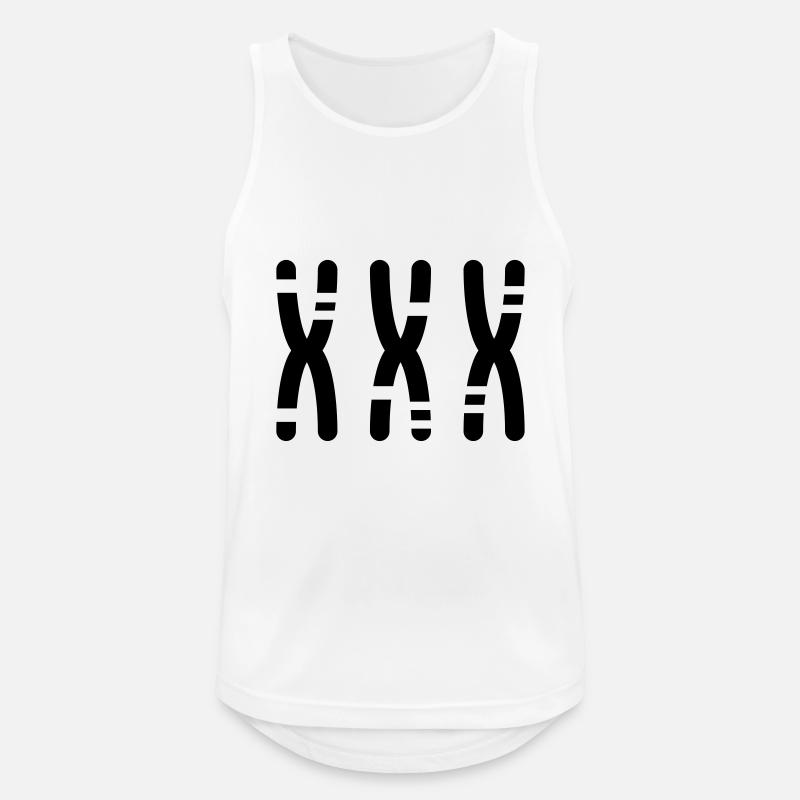 Chromosomen - Männer Tank Top atmungsaktiv - Weiß