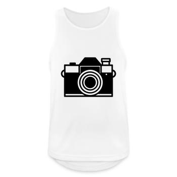 Camera - Men's Breathable Tank Top - white - Front - Nick (188cm)