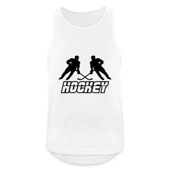 hockey - Men's Breathable Tank Top - white - Front - Nick (188cm)