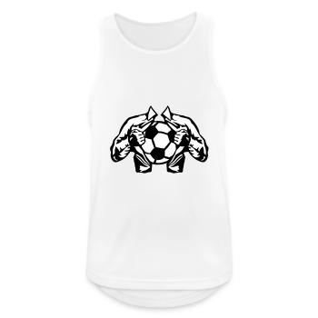 football soccer shirt torn suit corp - Men's Breathable Tank Top - white - Front - Nick (188cm)
