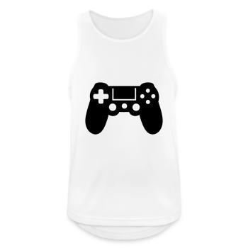 Video game controller - Men's Breathable Tank Top - white - Front - Nick (188cm)