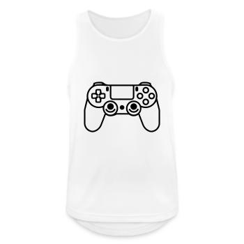 Video game controller - Men's Breathable Tank Top - white - Front - Nick (188cm)
