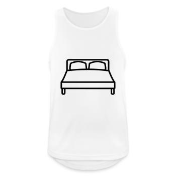 lit - Débardeur respirant Homme - blanc - Devant - Nick (188cm)