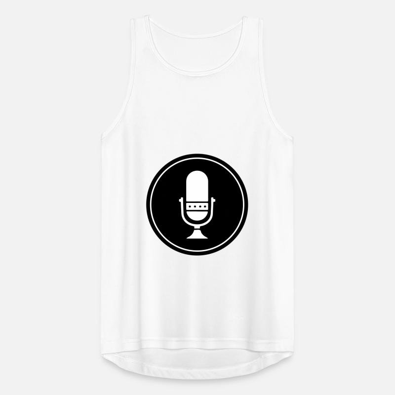 Podcast Mikrofon Symbol Männer Tank Top atmungsaktiv