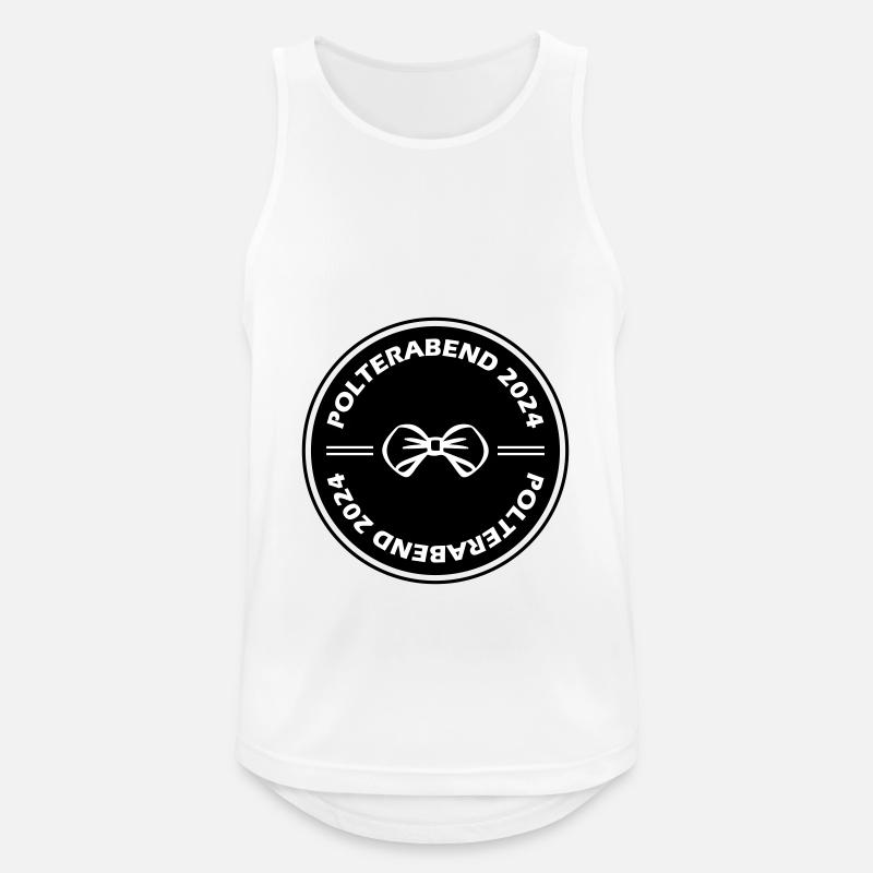Polterabend 2024 - Männer Tank Top atmungsaktiv - Weiß