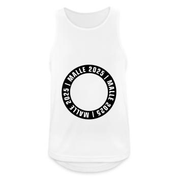 Malle 2025 Leer - Männer Tank Top atmungsaktiv - Weiß - Vorne - Nick (188cm)