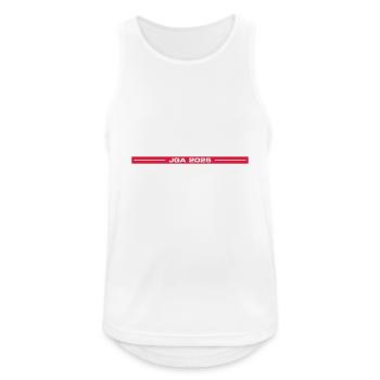 Jga 2025 - Männer Tank Top atmungsaktiv - Weiß - Vorne - Nick (188cm)