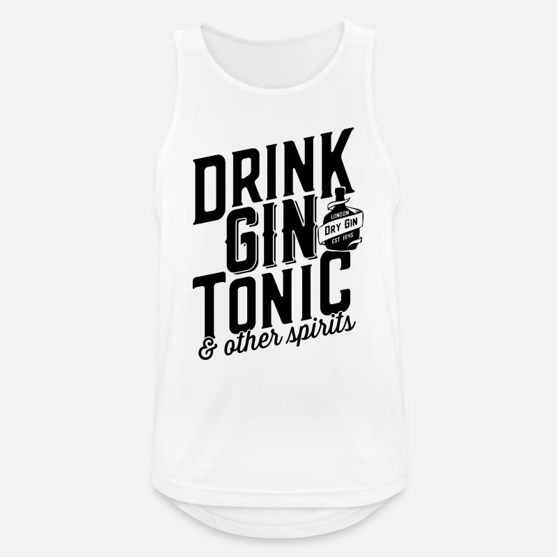 LondonDryGin3 - Herre tanktop åndbar - hvid