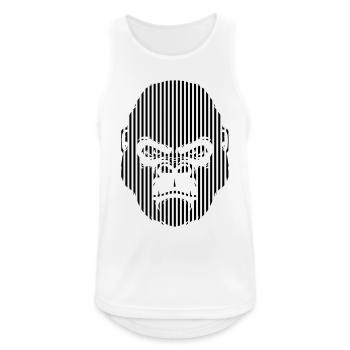 Gorilla Face Graphiques - Débardeur respirant Homme - blanc - Devant - Nick (188cm)