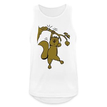ast bricht hängen - Männer Tank Top atmungsaktiv - Weiß - Vorne - Nick (188cm)