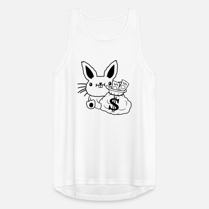 Geldsack reicher Osterhase Geldscheine Männer Tank Top atmungsaktiv