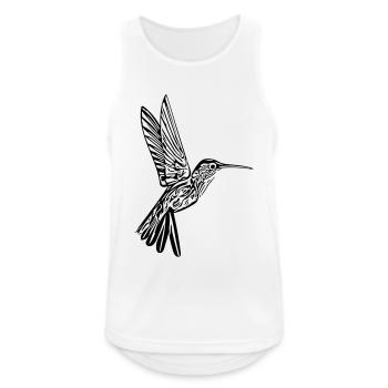 humming-bird - Men's Breathable Tank Top - white - Front - Nick (188cm)