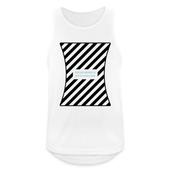 Bitte kraulen - Männer Tank Top atmungsaktiv - Weiß - Vorne - Nick (188cm)